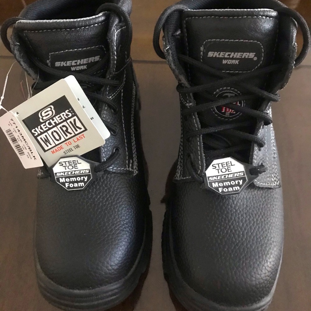 NEW Sketchers Steel Toe Work Boots